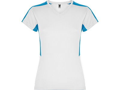 Спортивная футболка Suzuka женская (Белый/бирюзовый)