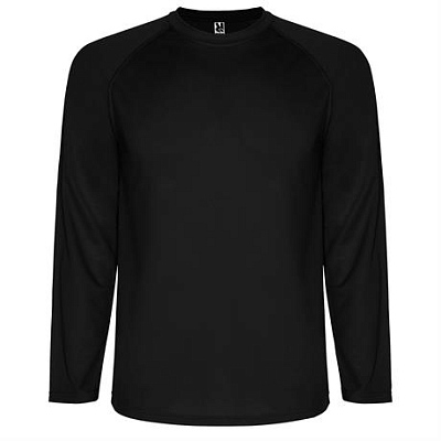 Спортивная футболка MONTECARLO L/S мужская, ЧЕРНЫЙ 2XL (Чёрный)