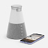 Bluetooth-колонка с беспроводной зарядкой и подсветкой Cone Sonance, серая - Фото 4