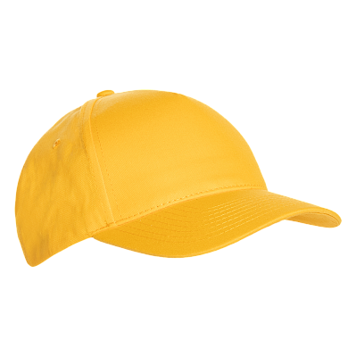 Бейсболка STAN 5 клиньев хлопок 150, 10L (Жёлтый)