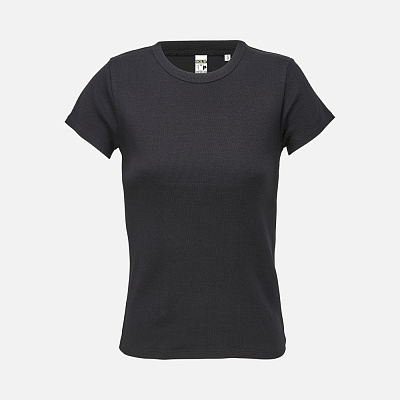 Футболка женская Sara, белая (Чёрный)