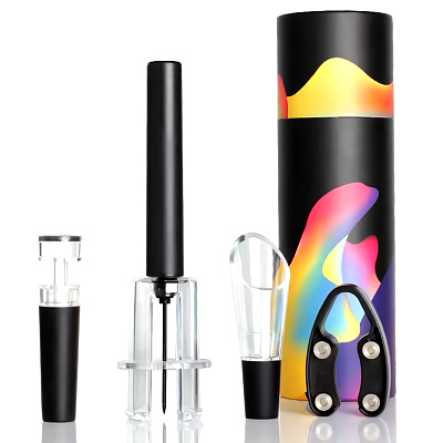 Винный набор Winetube (Чёрный)