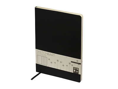 Скетчбук B5 Sketch & Art 100 г/м2, soft-touch (Чёрный)