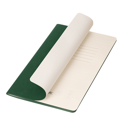 Блокнот Corsa slim, серый (Зеленый, бежевый)