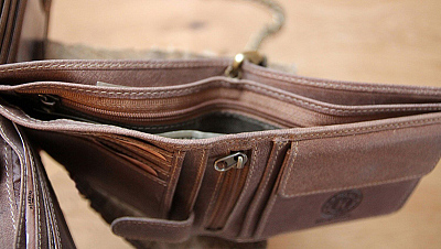 Бумажник KLONDIKE «Harry Eagle», натуральная кожа в коричневом цвете, 12,5 х 10 см