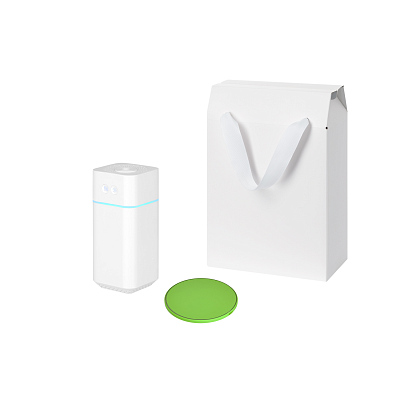 Подарочный набор Cloud NEO, Auris, салатовый (увлажнитель воздуха, зарядное устройство) (Белый, зеленый)