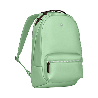 Рюкзак VICTORINOX Victoria Classic Business Backpack, мятный, нейлон/кожа/микрозамша, 27x21x41 см