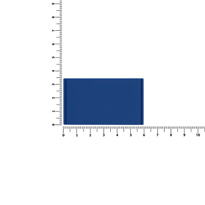 Лейбл из ПВХ Dzeta, M, синий