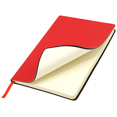 Ежедневник A5 недатированный Simflex в мягком переплёте  (Красный)