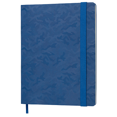 Бизнес-блокнот TABBY BIGGY, формат В5, в клетку (Тёмно-синий)