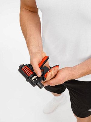 Эспандер кистевой пружинный Motive Power, черный с красным