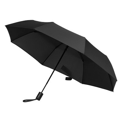 Зонт складной Atlanta, черный (Чёрный)