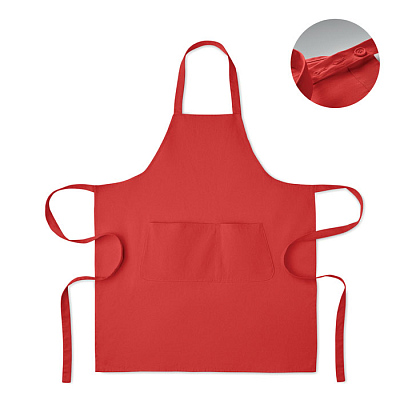 Organic cotton apron 240 gr/m² (Красный)