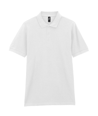 Футболка поло PREMIUM COTTON ADULT DOUBLE PIQUE, БЕЛЫЙ XL (Белый)