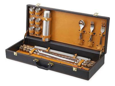 Подарочный набор (Темно-коричневый/рыжий)