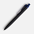 Ручка шариковая Prodir QS01 PRT-T Soft Touch, черная с синим - Фото 2