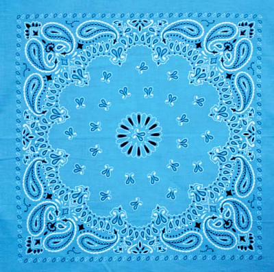 Бандана Огурцы классические голубые (Голубой)