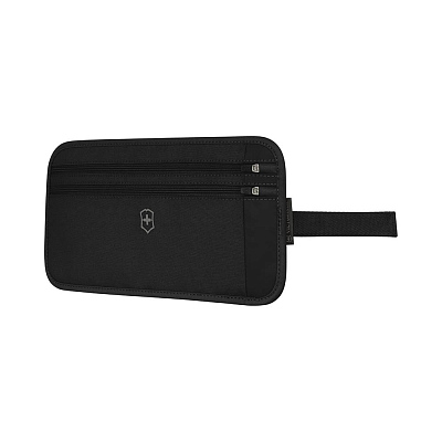 Сумка на пояс VICTORINOX Travel Essentials Security Belt Bag, черная, полиэстер, 28х1х14 см