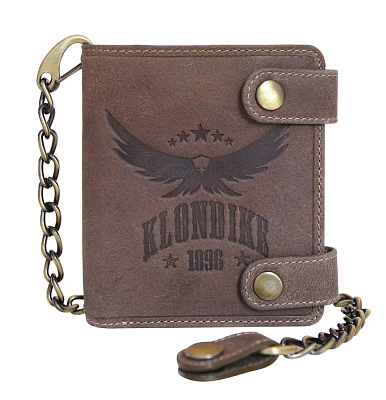 Бумажник KLONDIKE «Tim Eagle», натуральная кожа в светло-коричневом цвете, 11,5 х 12,5 х 3 см (Коричневый)