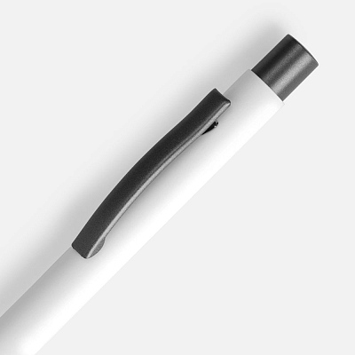 Ручка шариковая Atento Soft Touch, белая