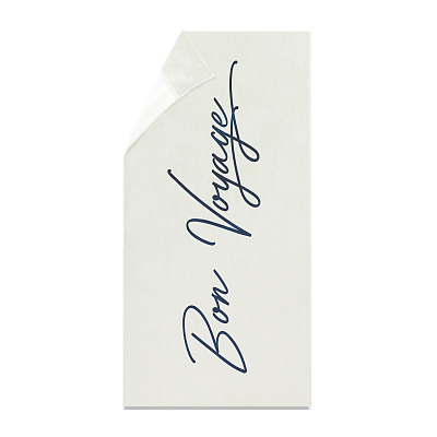 Пляжное полотенце Vinga Lounge, 80х160 см (Бежевый; темно-синий)