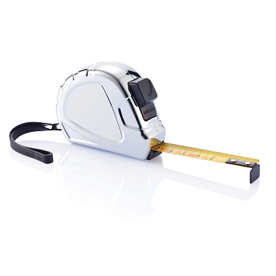 Рулетка Economic, 5 м (Серебряный; черный)