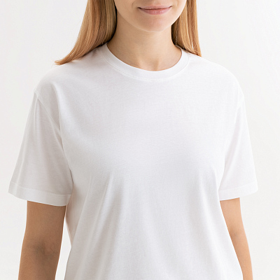 Футболка унисекс Крис (Kris), 150 гр., белая (теплого оттенка)