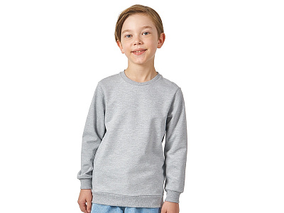 Свитшот Motion с начесом, детский (Серый меланж) Свитшот Motion с начесом, детский (Серый меланж)