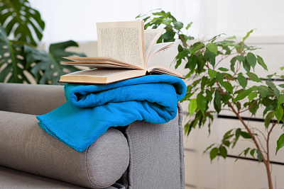 Плед "Байкал", синий