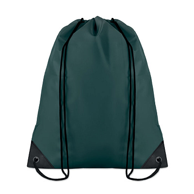 190T Polyester drawstring bag (Темно-зеленый)