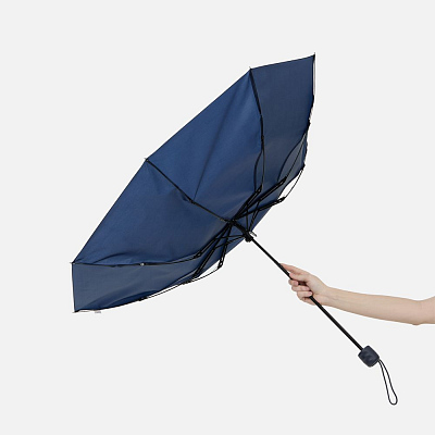 Зонт складной Basic, ver.2, темно-синий