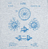 Футболка приталенная Old Patents. Wheel, голубой меланж - Фото 3