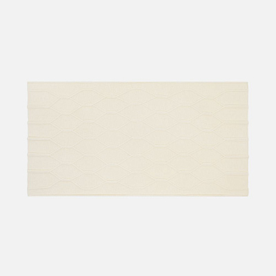 Плед Curve Verve, молочно-белый