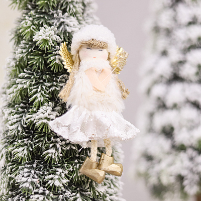 Новогоднее украшение рождественский ангел Свитс  (Белый)