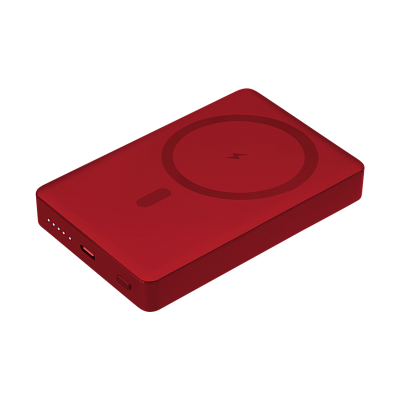 Внешний аккумулятор Атлантис Плюс PD (Atlantis PD Plus) 10000mAh с функцией беспроводной зарядки 15W  (Красный)
