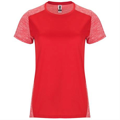 Спортивная футболка ZOLDER WOMAN женская, КРАСНЫЙ/ПЁСТРЫЙ КРАСНЫЙ L (Красный/Пёстрый красный)
