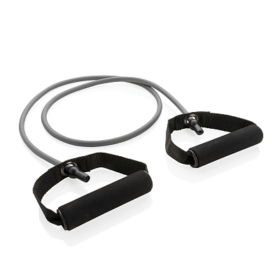 Эспандер Heavy для фитнеса с чехлом (Темно-серый; черный)