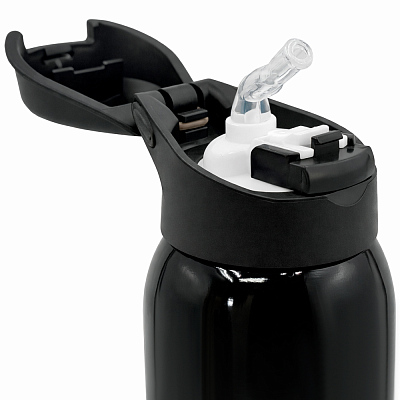 Термобутылка Trekker, чёрная