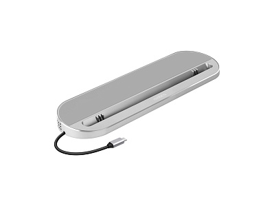 Хаб USB Type-C 3.0 для ноутбуков Falcon (Серый)
