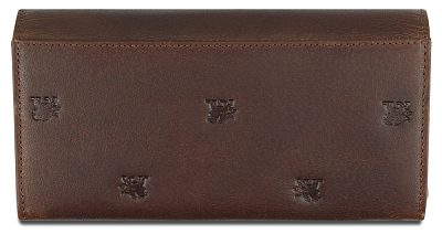 Кошелек Mano "Don Leon", натуральная кожа в коричневом цвете, 19 х 10 см
