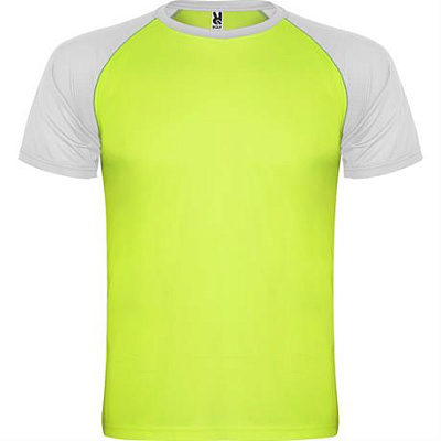 Спортивная футболка INDIANAPOLIS мужская, ФЛУОРЕСЦЕНТНЫЙ ЗЕЛЕНЫЙ/БЕЛЫЙ M (Флуоресцентный зеленый/Белый)