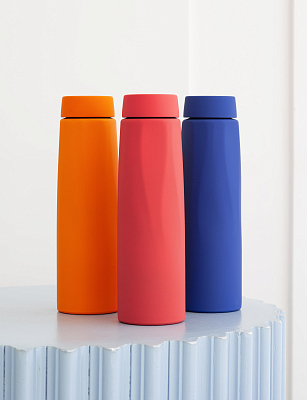 Термос "Calypso", покрытие soft touch, 500 мл, оранжевый