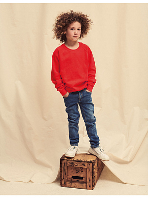 Толстовка детская Fruit of the Loom Kids Raglan Sweat