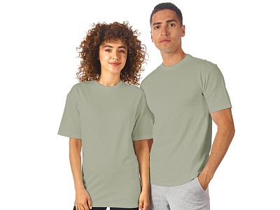 Футболка из френч терри Warsaw, унисекс (Зеленый оливковый)