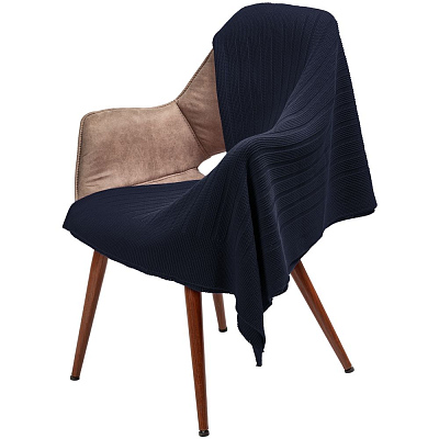 Плед Field, темно-синий (Тёмно-синий)