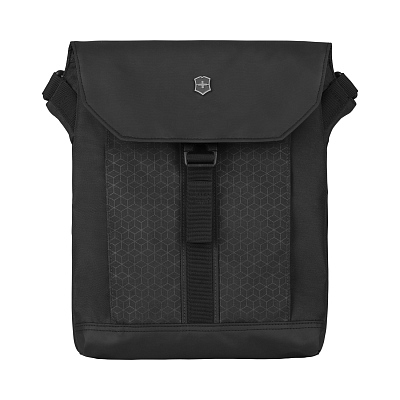 Сумка наплечная VICTORINOX Altmont Original Flapover Digital Bag, чёрная, нейлон, 26x10x30 см, 7 л (Черный)