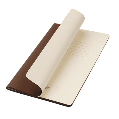 Блокнот Alpha slim, синий (Коричневый, бежевый)