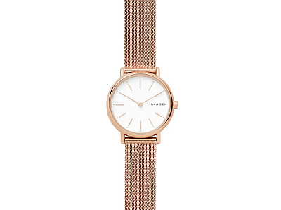 Часы наручные, женские (Корпус- розовое золото, циферблат- белый, крепление- розовое золото)