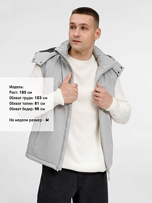 Жилет унисекс Sfera, светло-серый