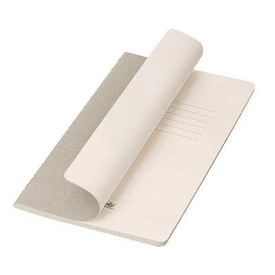 Блокнот Корса слим (Corsa slim), светло-серый (Серый, бежевый)